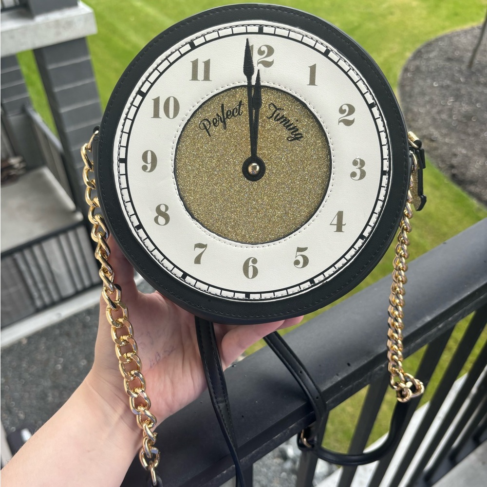 Aldo Novelty Clock Crossbody Bag